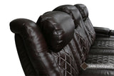 Valencia Tuscany Home Cinema Seating Row of 2 Loveseat Black