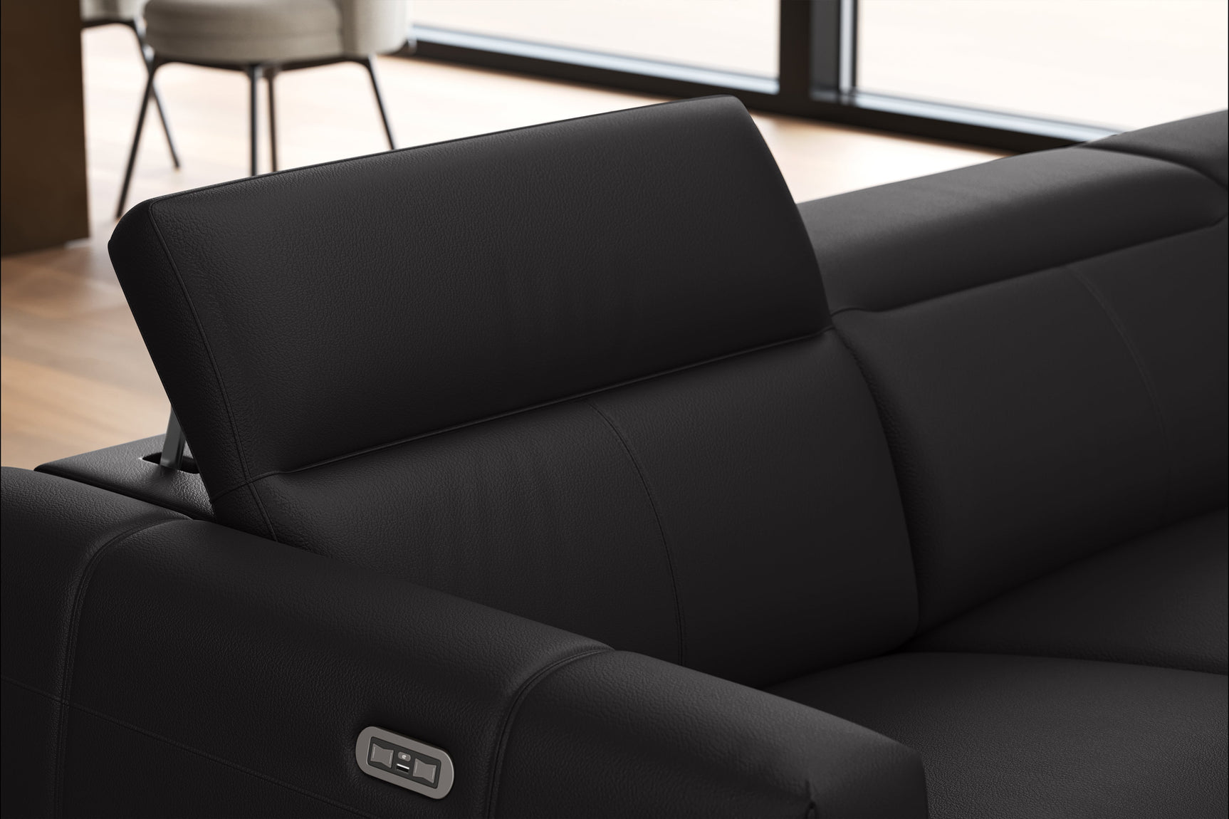 Carmen Leather Dual Recliner Sofa