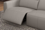 Carmen Leather Dual Recliner Corner Sectional with Console