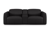 Carmen Leather Dual Recliner Sofa with Console