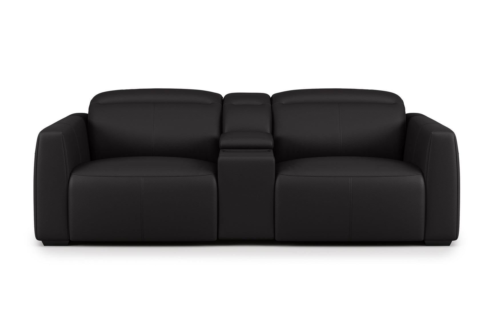 Carmen Leather Dual Recliner Sofa with Console