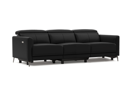 Andria Leather Reclining Sofa