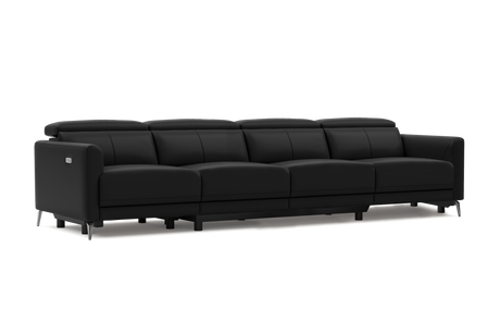 Andria Leather Reclining Sofa