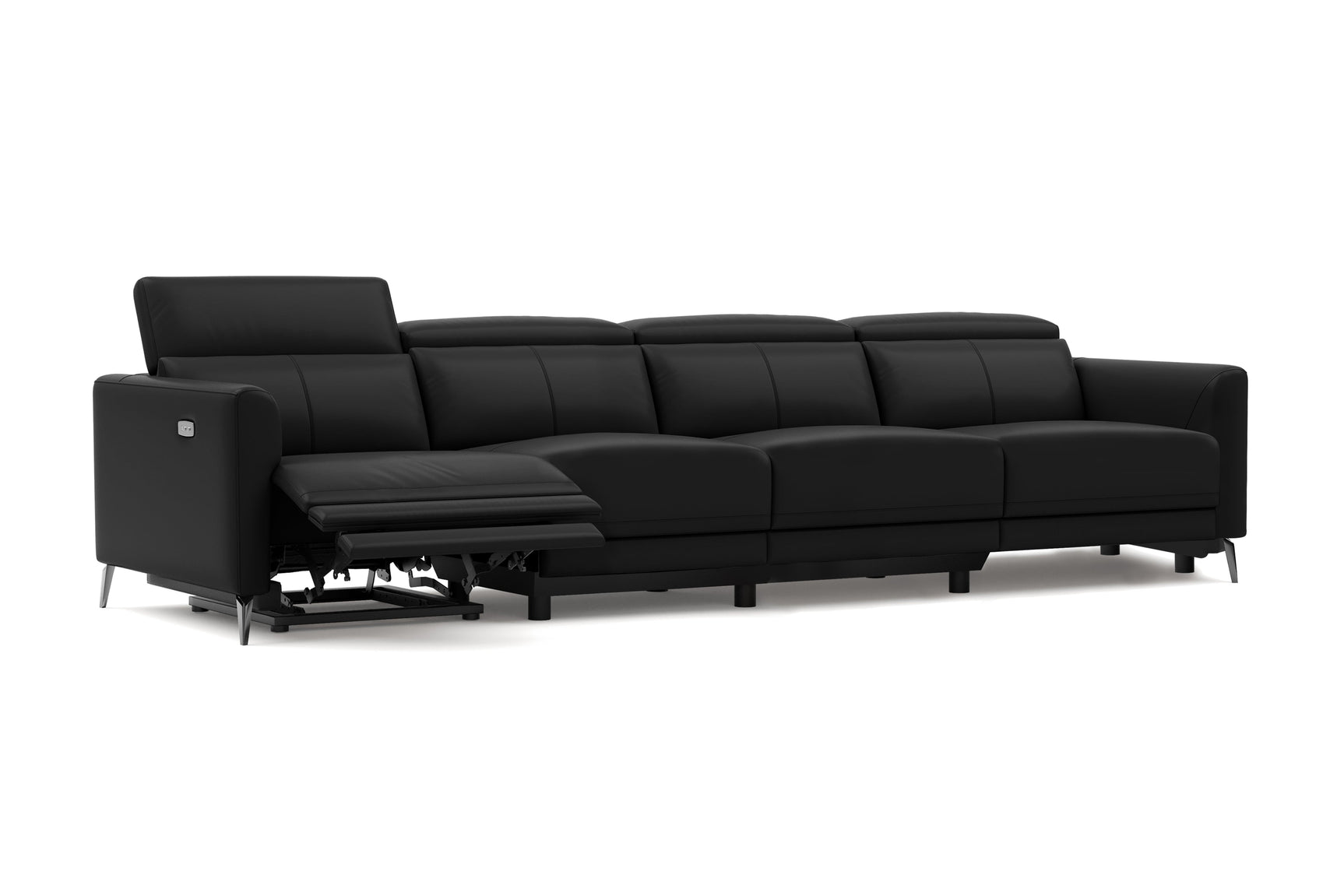 Andria Leather Reclining Sofa