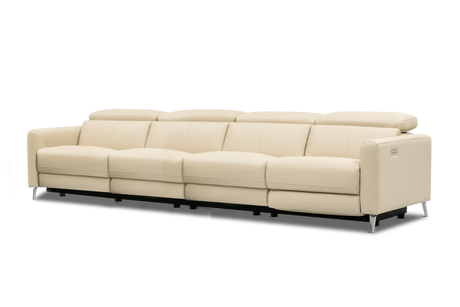 Andria Leather Reclining Sofa