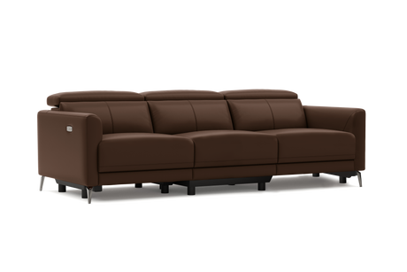 Andria Leather Reclining Sofa