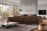 Andria Leather Reclining Sofa