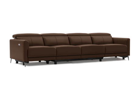 Andria Leather Reclining Sofa