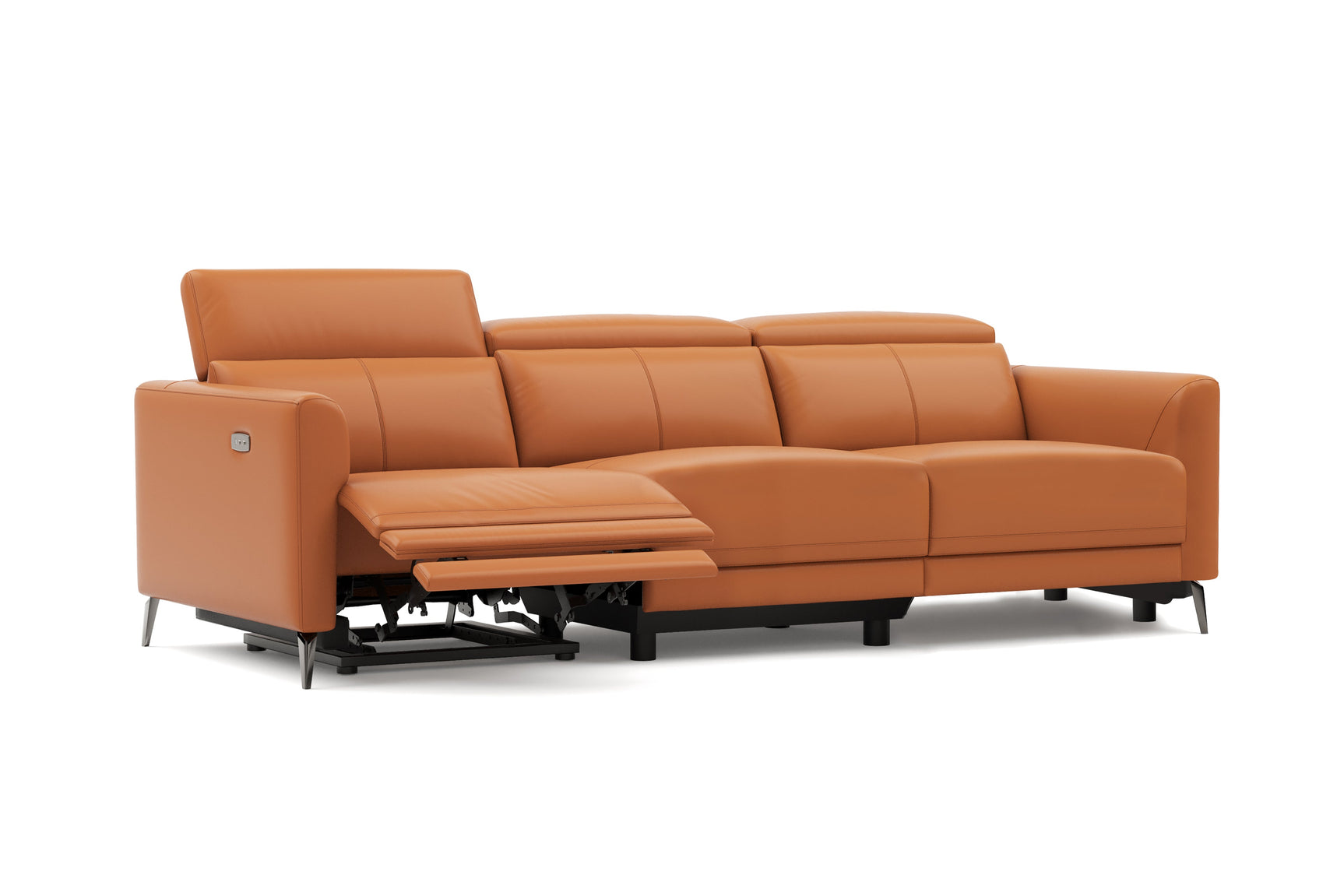 Andria Leather Reclining Sofa