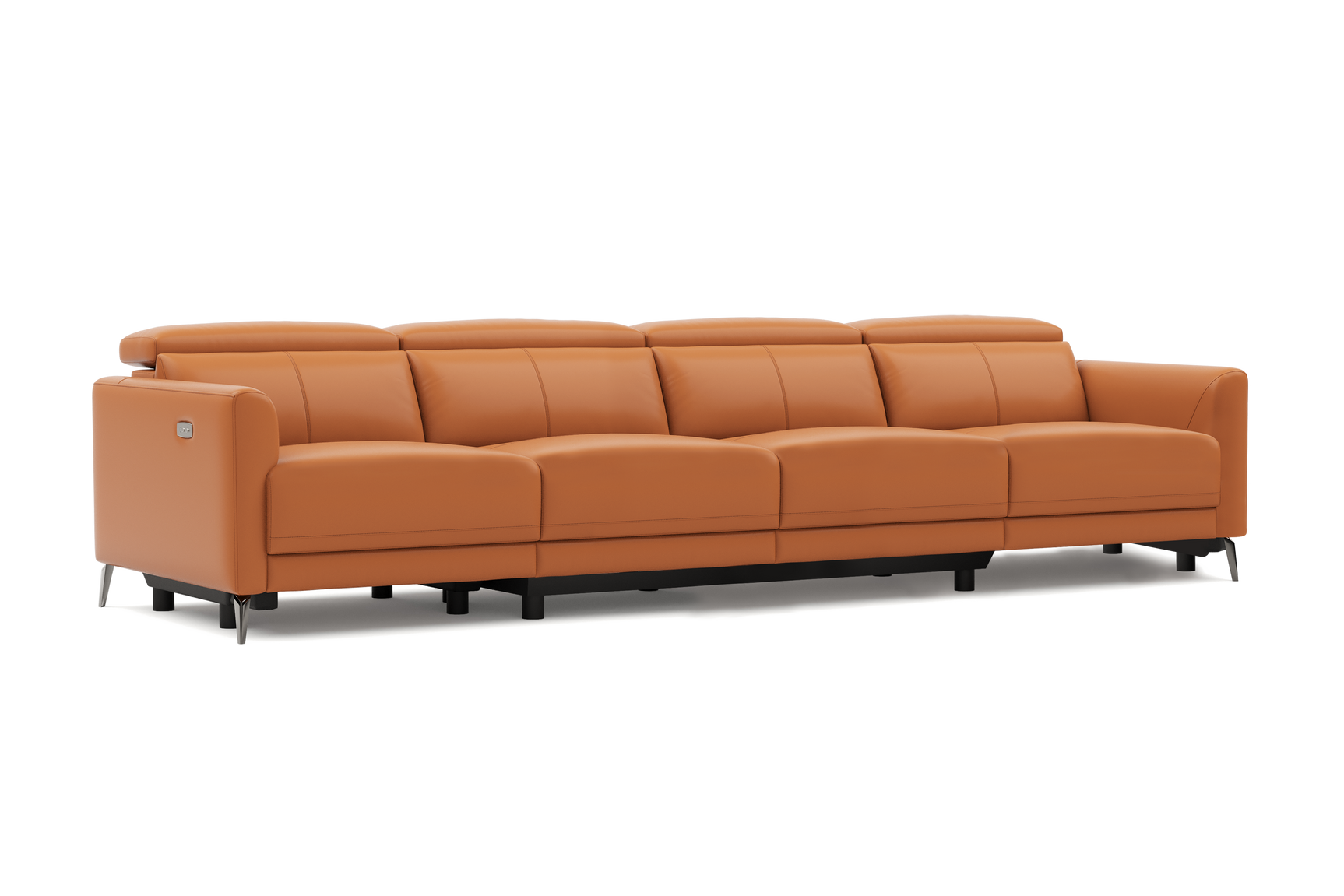 Andria Leather Reclining Sofa