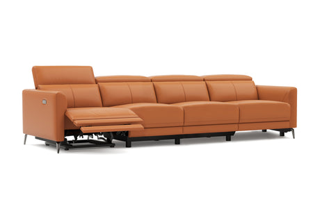 Andria Leather Reclining Sofa