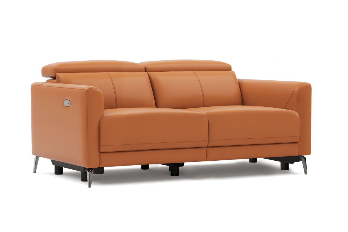 Andria Leather Reclining Sofa
