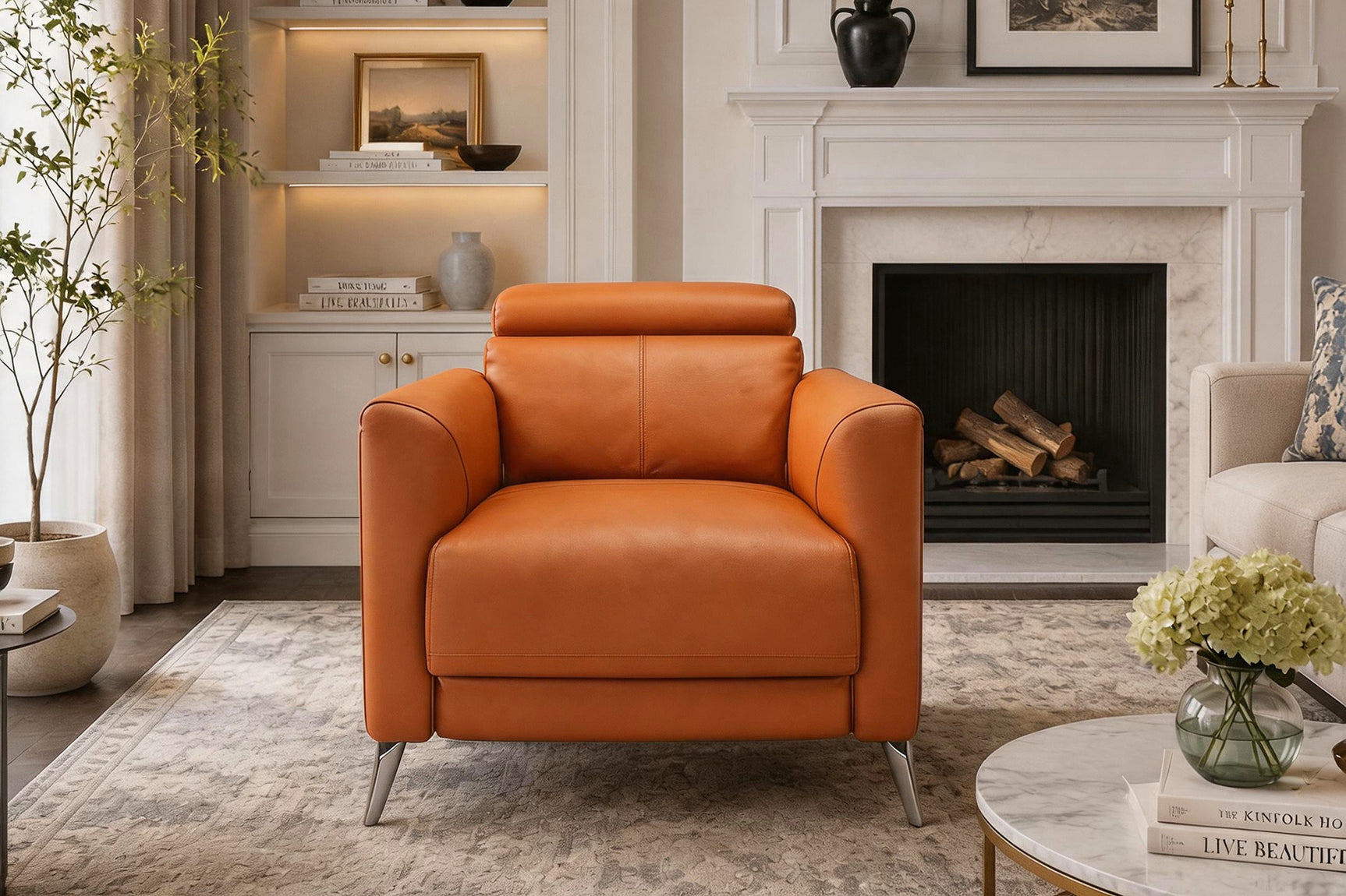 Andria Leather Recliner Chair