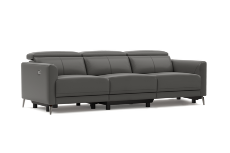 Andria Leather Reclining Sofa