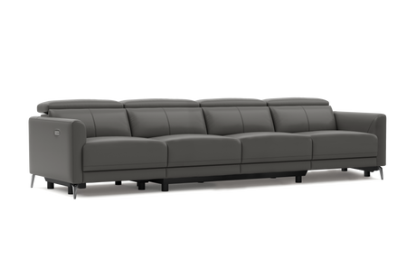 Andria Leather Reclining Sofa