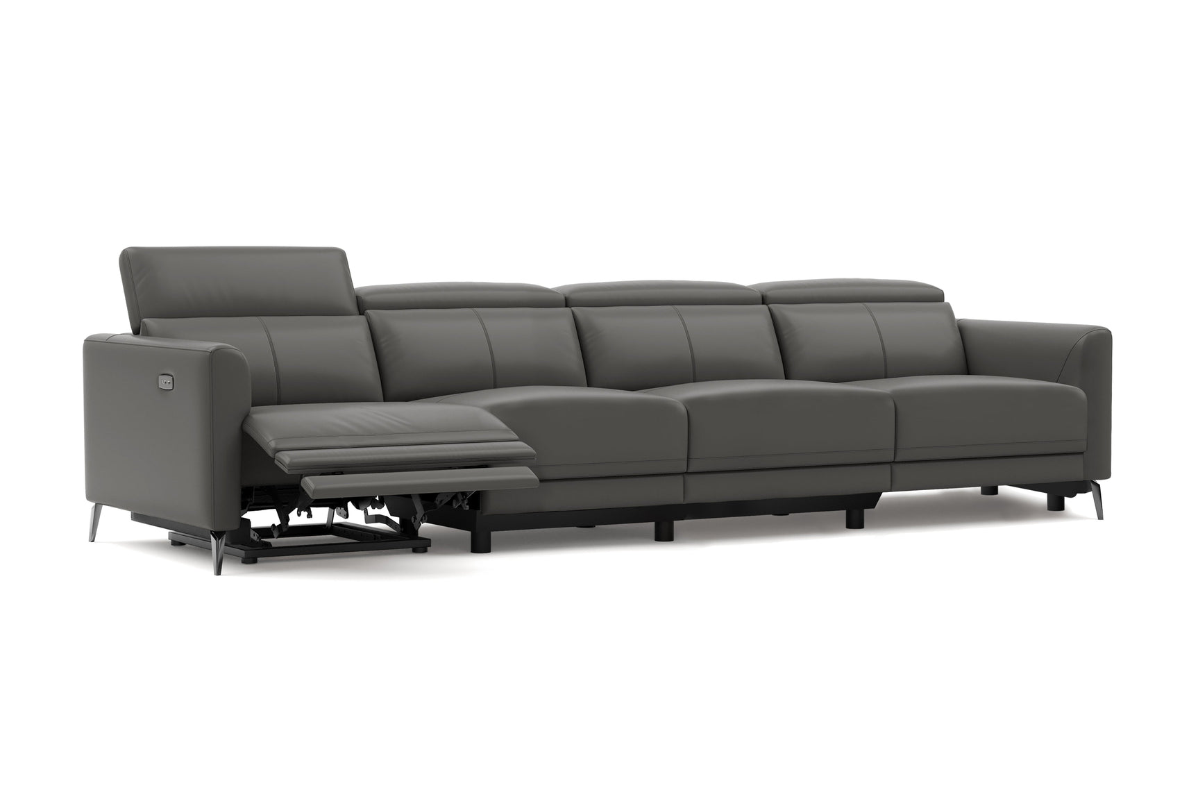 Andria Leather Reclining Sofa
