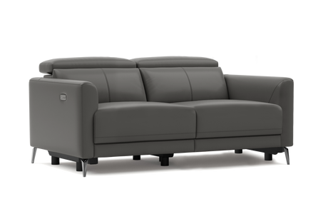 Andria Leather Reclining Sofa
