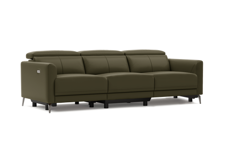 Andria Leather Reclining Sofa