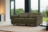 Andria Leather Reclining Sofa