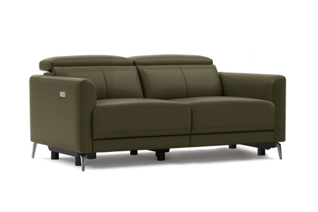 Andria Leather Reclining Sofa