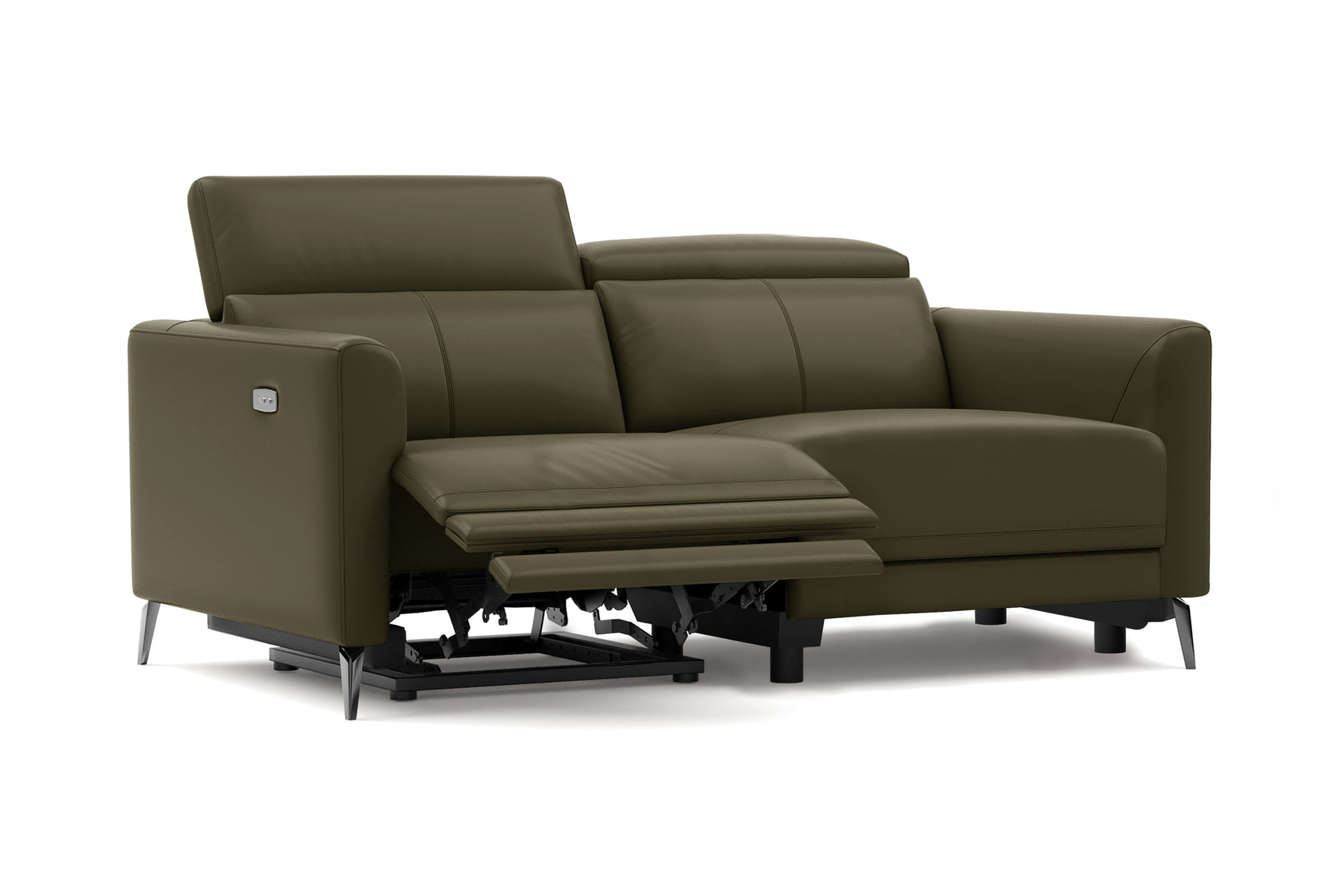 Andria Leather Reclining Sofa