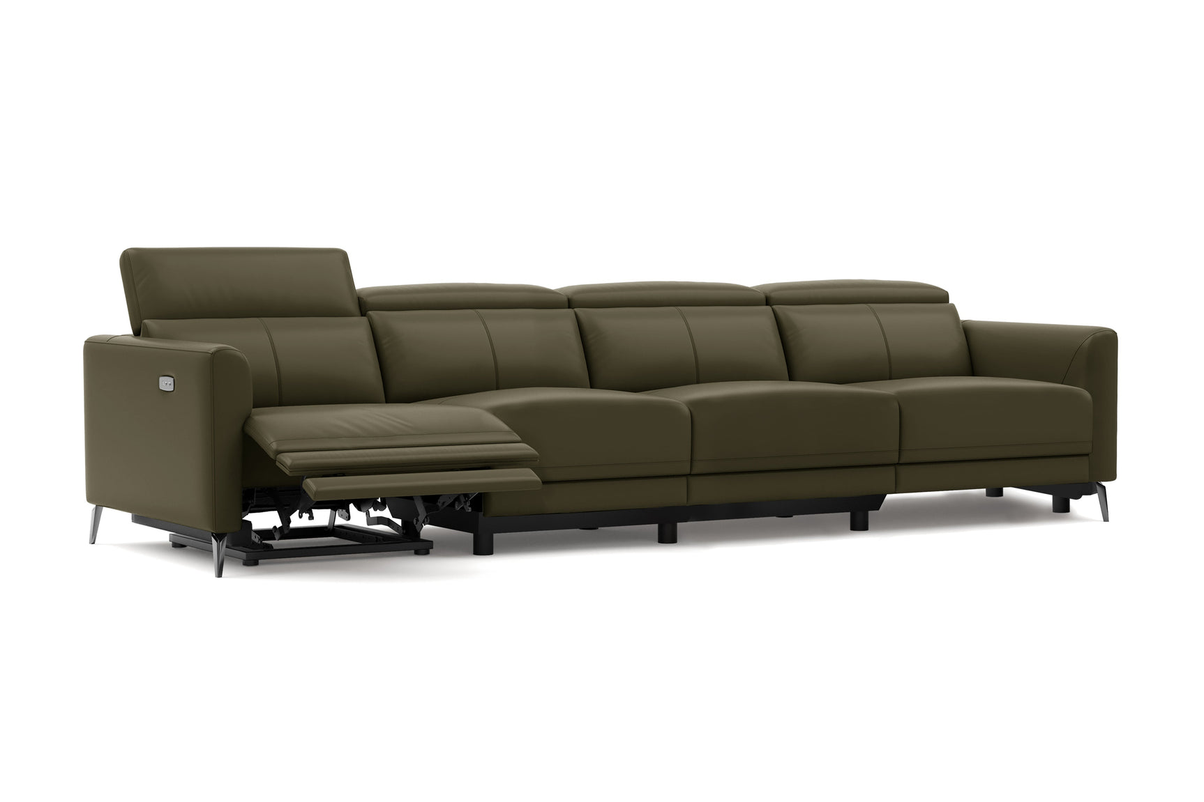 Andria Leather Reclining Sofa