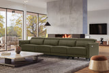 Andria Leather Reclining Sofa