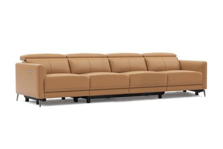 Andria Leather Reclining Sofa