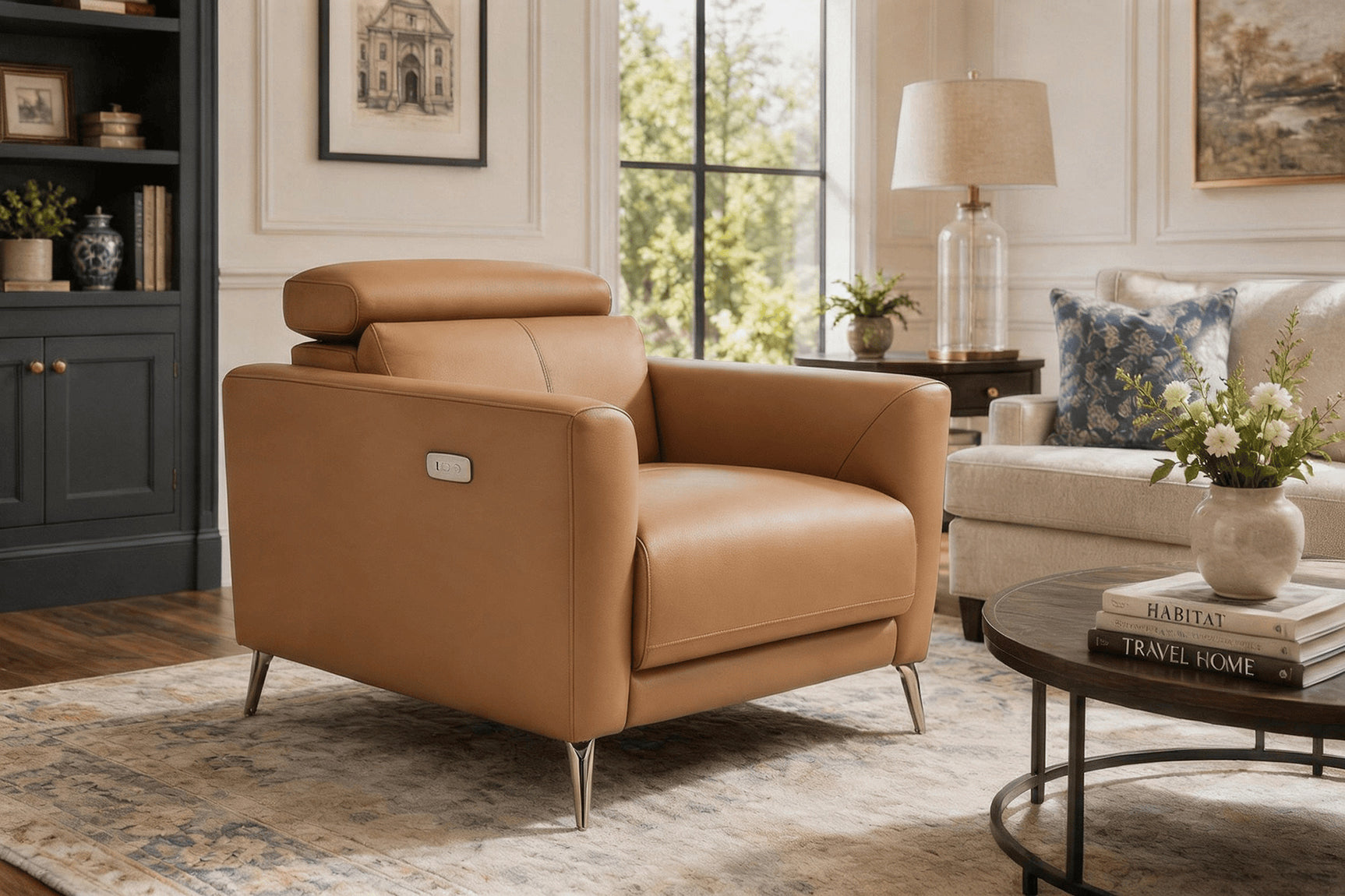 Andria Leather Recliner Chair