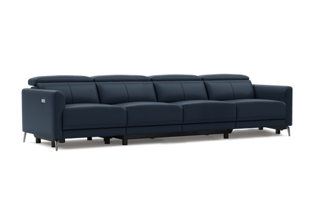 Andria Leather Reclining Sofa