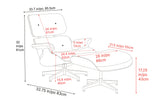Armoni Leather Chair & Ottoman