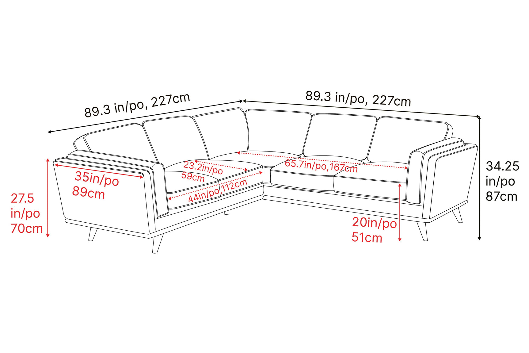Artisan Leather Corner Sectional Sofa