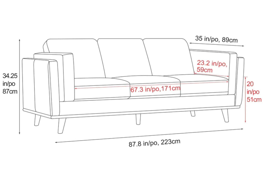 Valencia Artisan Wide Three Seats Leather Sofa, Light Grey Color