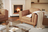 Valencia Artisan Leather Accent Chair, Tan Color