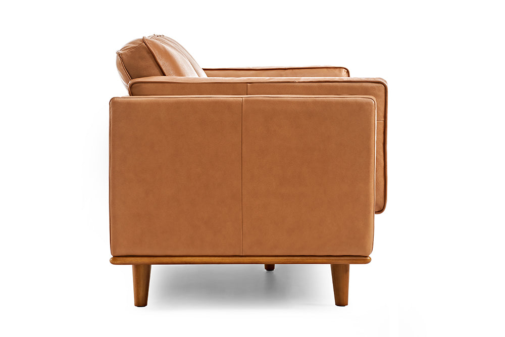 Valencia Artisan Leather Accent Chair, Cognac Color