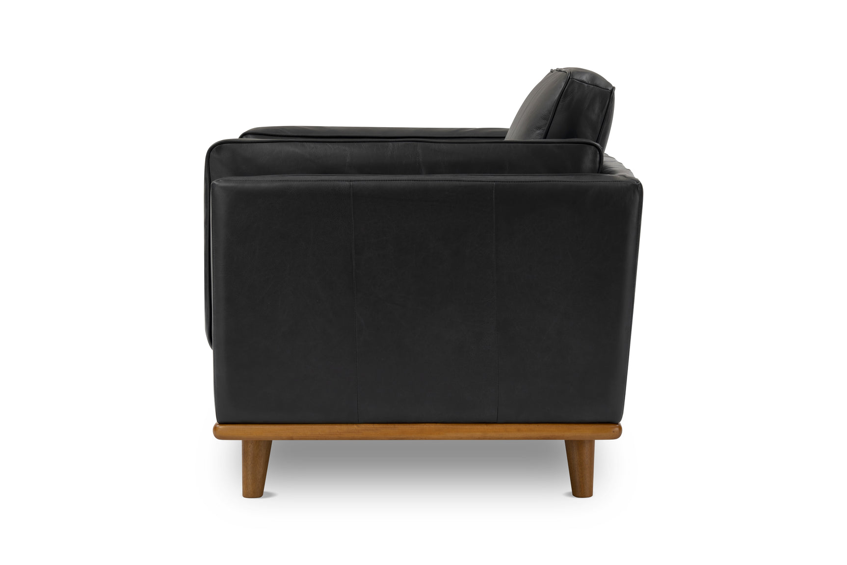 Valencia Artisan Leather Accent Chair, Black Color
