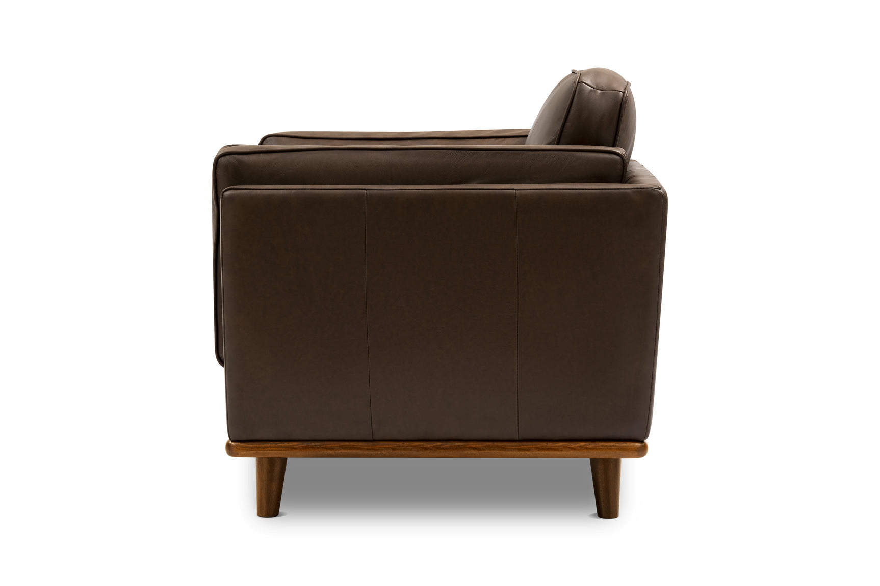 Valencia Artisan Leather Accent Chair, Chocolate Color