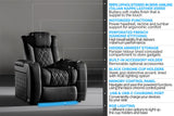 Valencia Tuscany Ultimate Luxury Edition Row of 2 Loveseat Onyx
