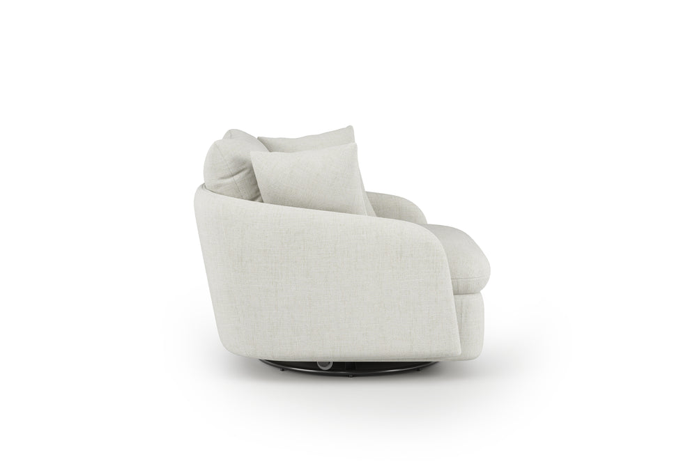 Valencia Giorgia Glacier White Fabric Accent Chair, White
