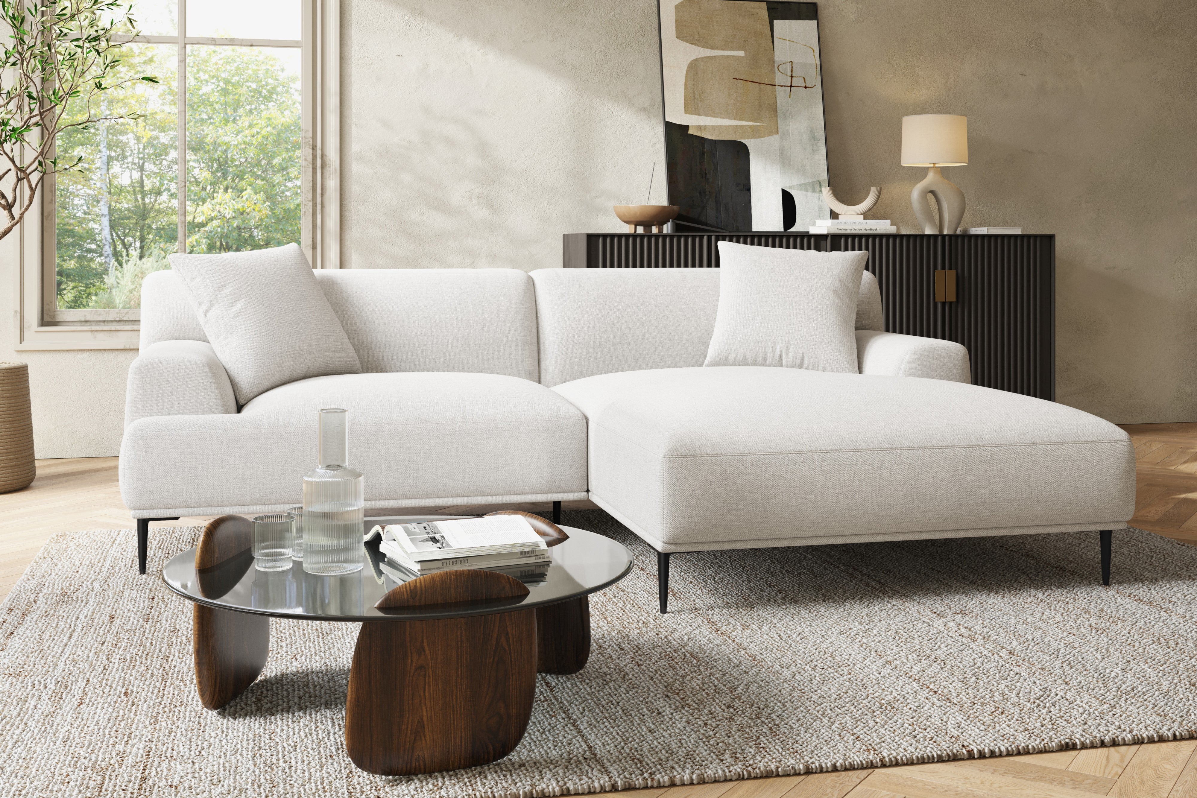 White sectional online sofa under 1000