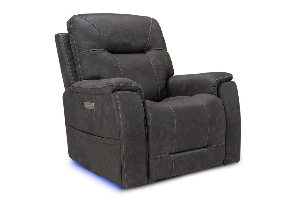 Campania Fabric Recliner Grey