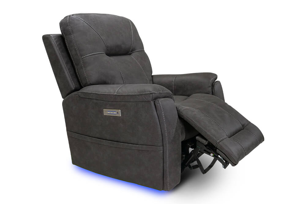 Campania Fabric Recliner Grey