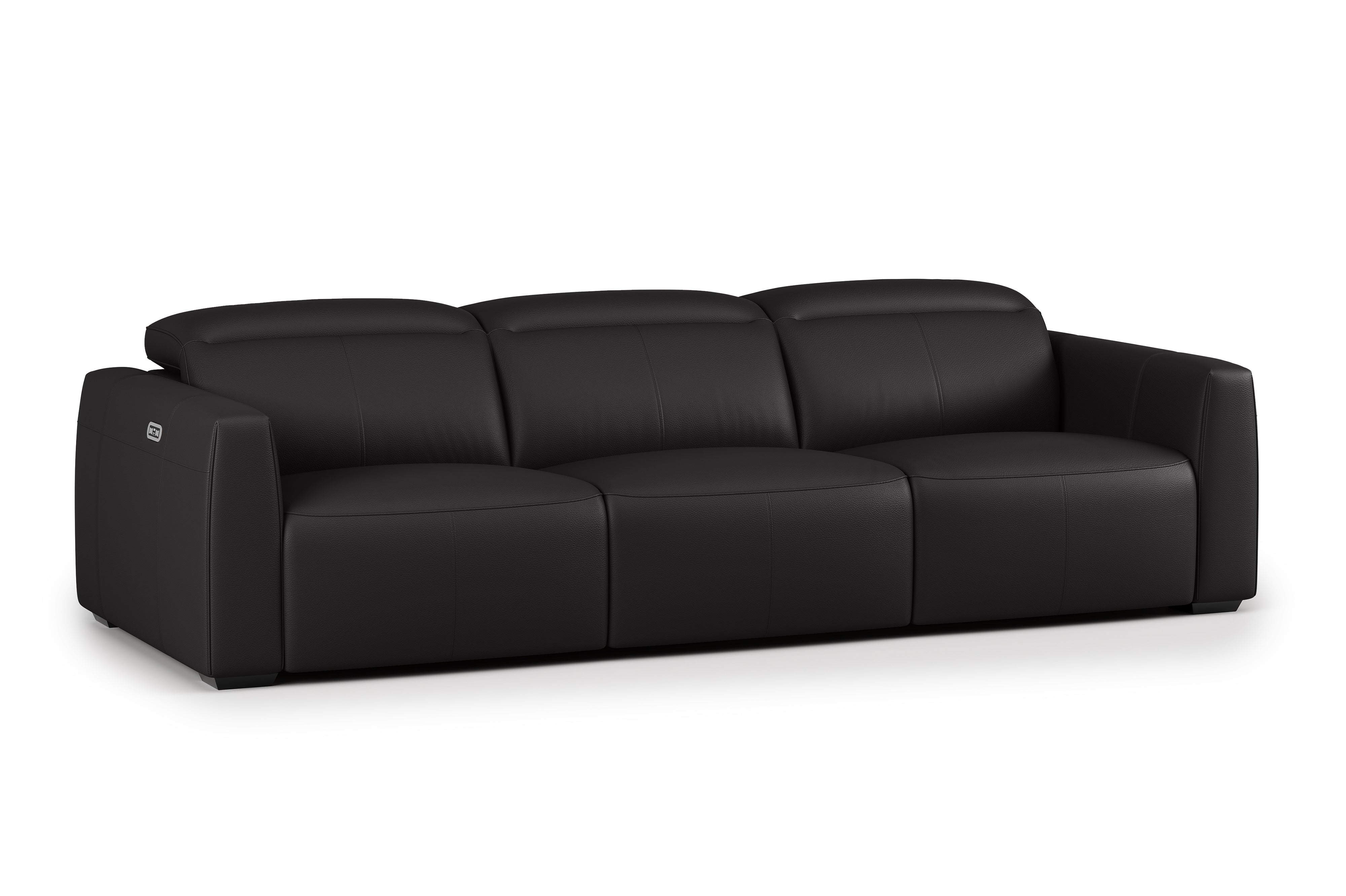 Schwarze Ledercouch Textur