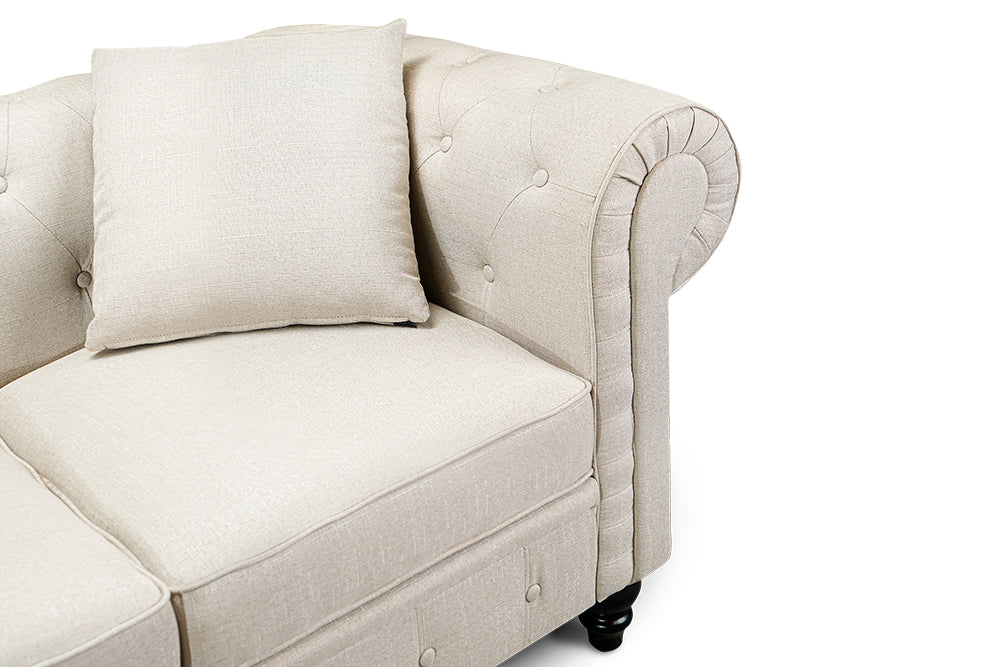 Sofa on sale beige velour