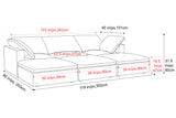Claire Leather Modular Sofa