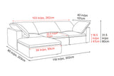 Claire Leather Modular Sofa