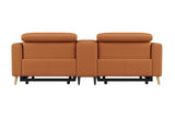 Elodie Leather Dual Recliner Sofa with Console