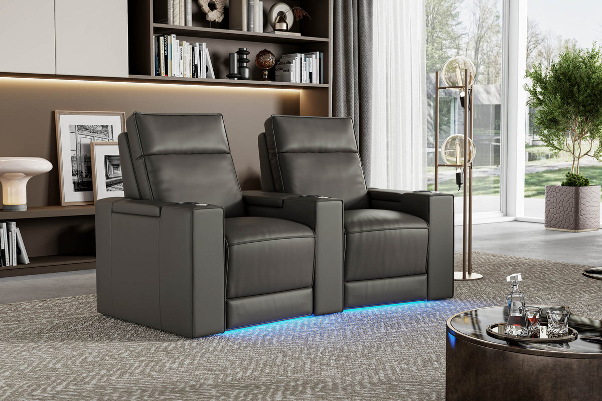 Eloise Leather Curved Theater Seating