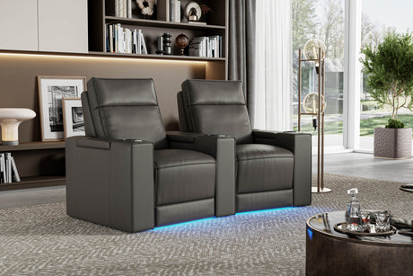 Eloise Leather Curved Theater Seating