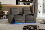 Eloise Leather Curved Theater Seating